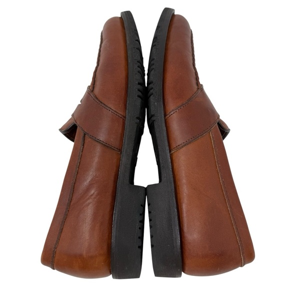 Allen Edmonds Fairmont Leather Penny Loafers Shoes Size 9.5D Brown Anti Skid - Picture 10 of 13